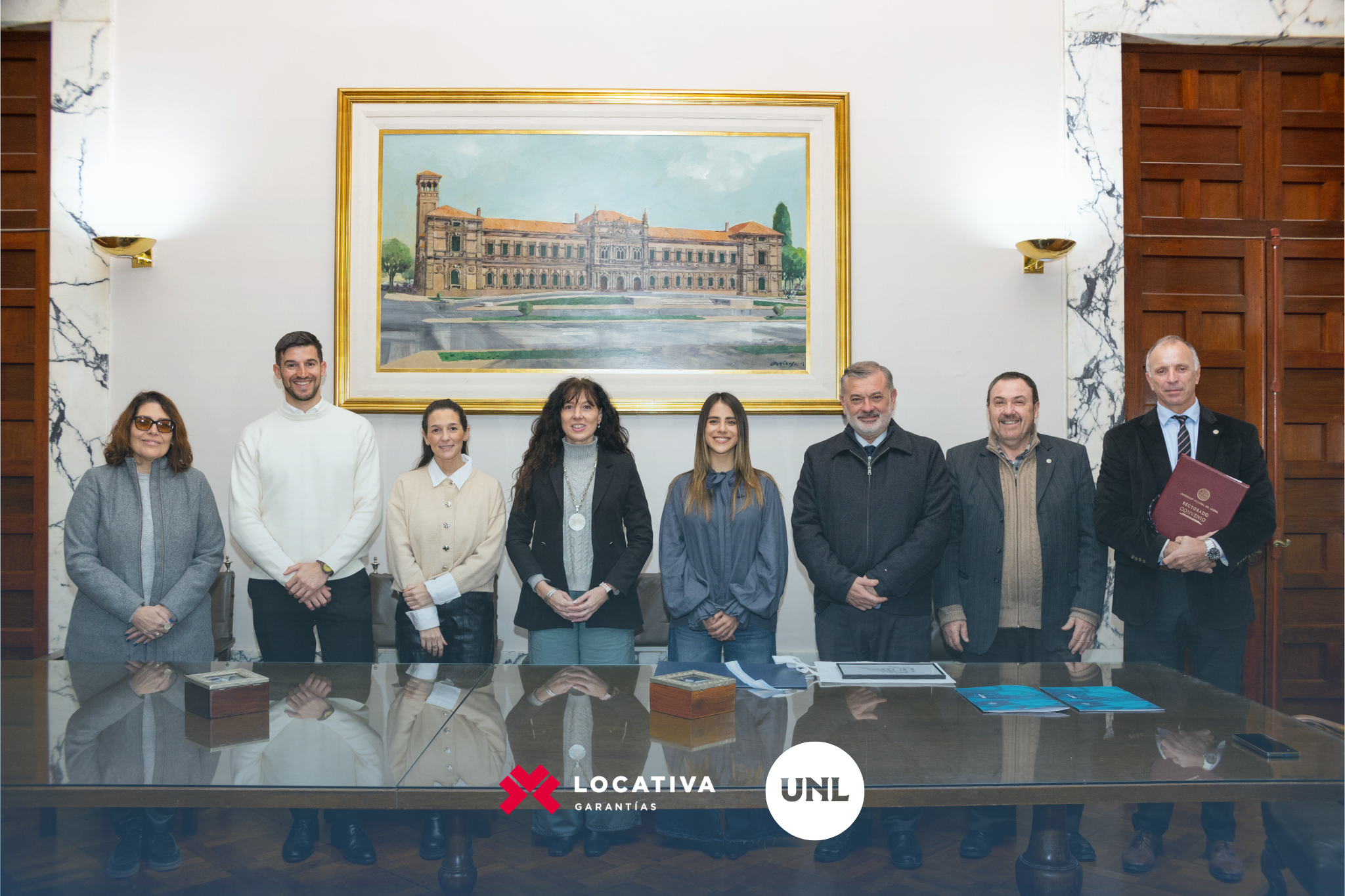 Locativa firmó un convenio con la UNL y se suma al Programa Padrinos